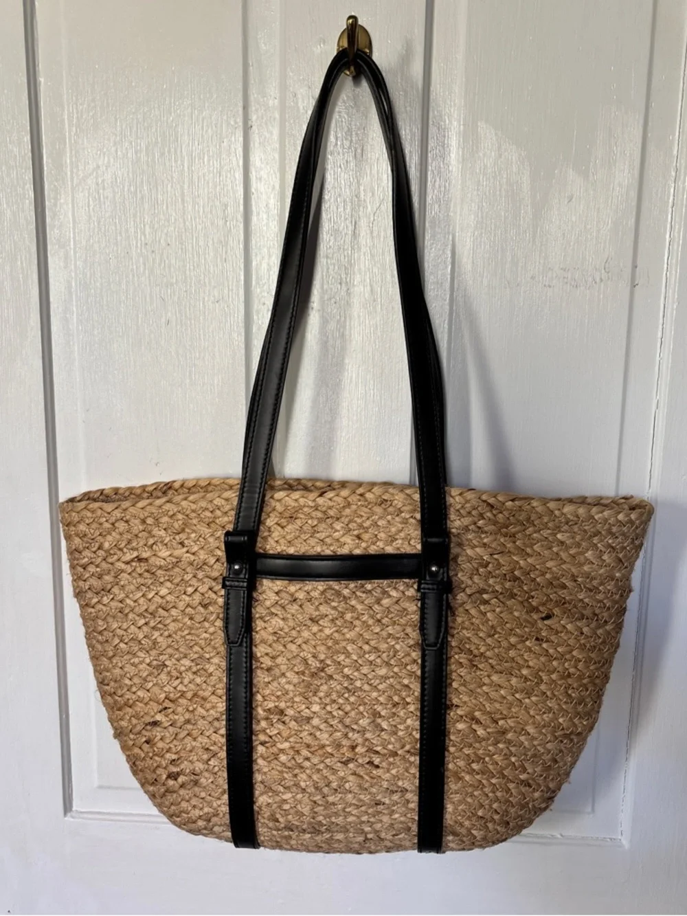 Zara Jute Tote Bag - Picture 2 of 7